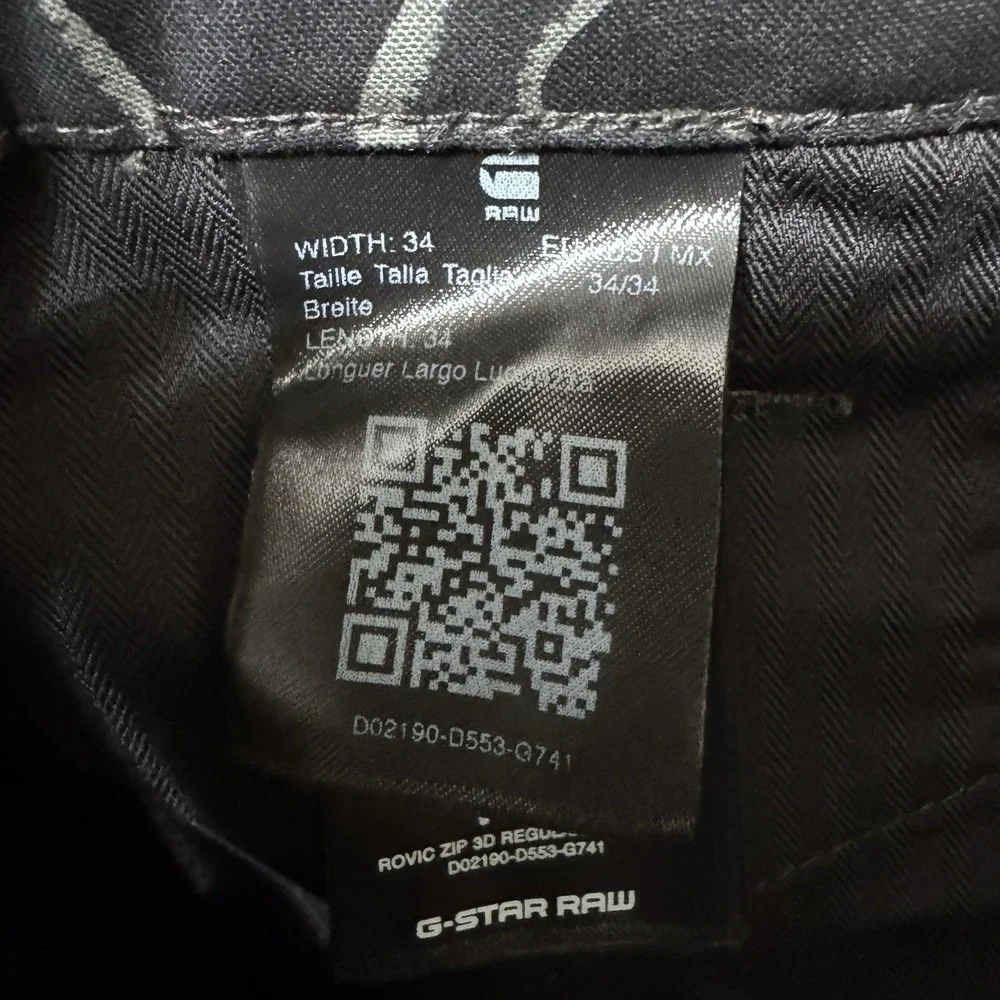 G-Star Raw Rovic Zip 3D Tapered Cargo Pants Cloack Island Camo 34 34 (36 32) New - Picture 4 of 10